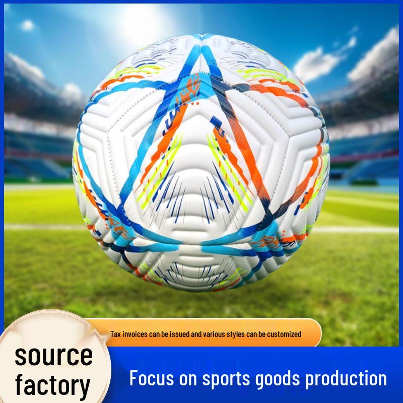 Футбольный мяч размера 5, сшитый машинным способом, для Лиги чемпионов, чемпионата мира, чемпионата Европы, Премьер-лиги PVC Bladder (Approx. 350g)
Футбольный мяч размера 5, сшитый машинным способом, для Лиги чемпионов, чемпионата мира, чемпионата Европы, Премьер-лиги PVC Bladder (Approx. 350g)