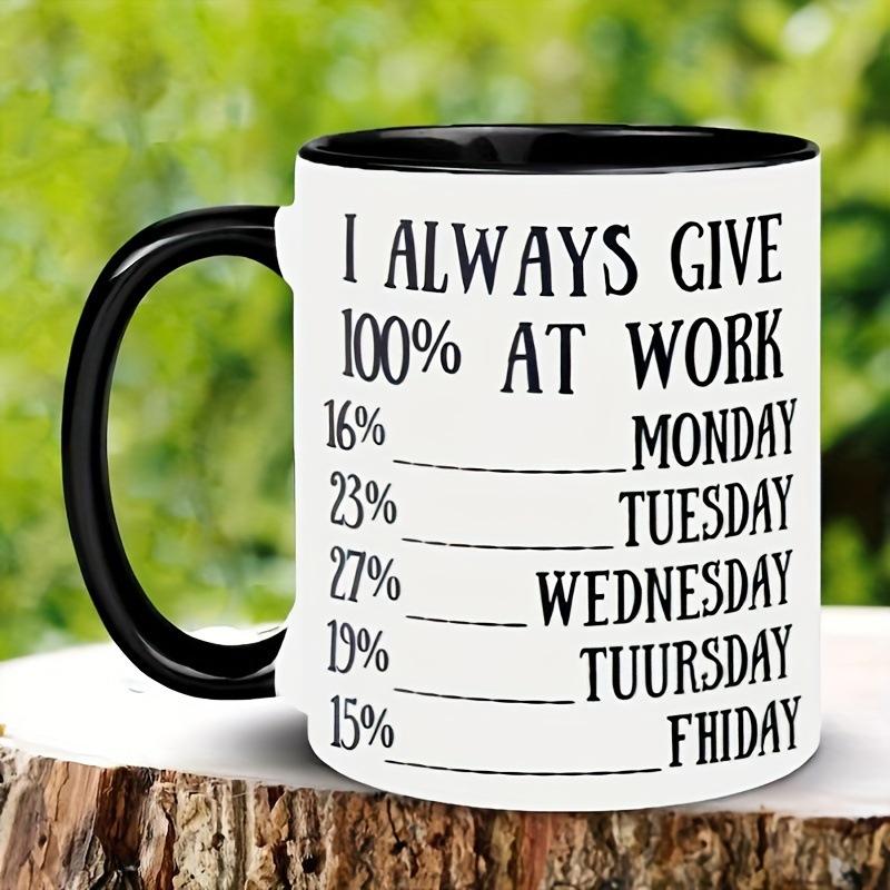 Fun Work Ceramic Coffee Cup Office Milk Tea Water Cups Creative Breakfast Mug Household Drinkware Birthday Gift 330ml чорний
Fun Work Ceramic Coffee Cup Office Milk Tea Water Cups Creative Breakfast Mug Household Drinkware Birthday Gift 330ml чорний