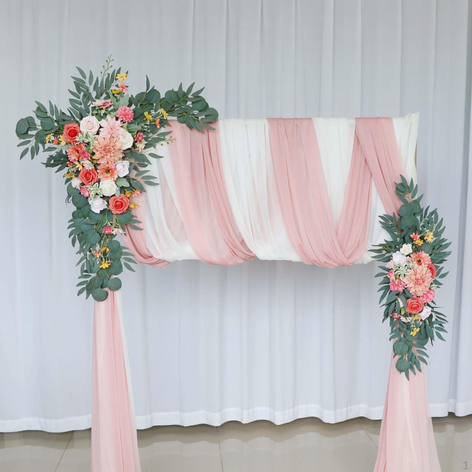2Pcs Wedding Arch Flowers Kit Garland Wreath Centerpiece Green Leaves Floral Arrangement Artificial
2Pcs Wedding Arch Flowers Kit Garland Wreath Centerpiece Green Leaves Floral Arrangement Artificial