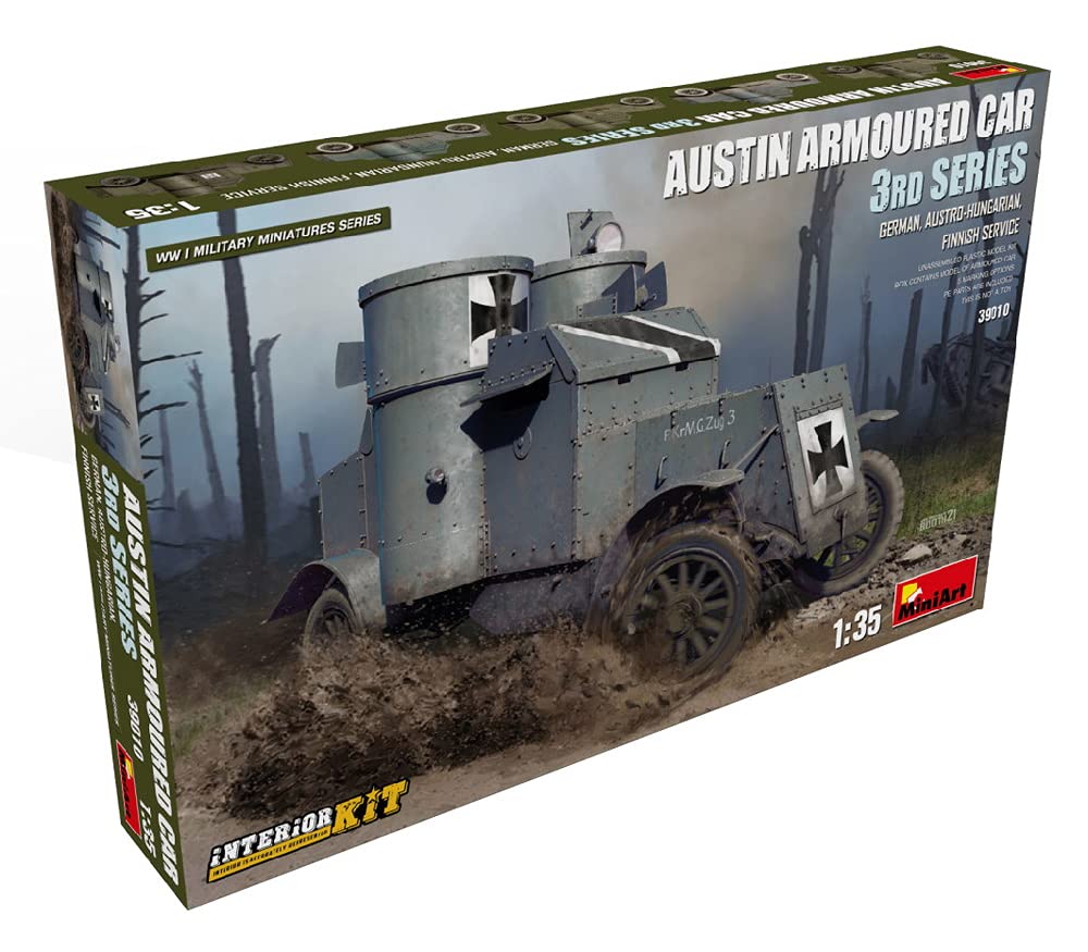 Miniart Austin Armored Car Type 3 Finland Full Interior Reproduction Plastic Model MA39010 1/35 Germany, Austria, Hungary,
Miniart Austin Armored Car Type 3 Finland Full Interior Reproduction Plastic Model MA39010 1/35 Germany, Austria, Hungary,