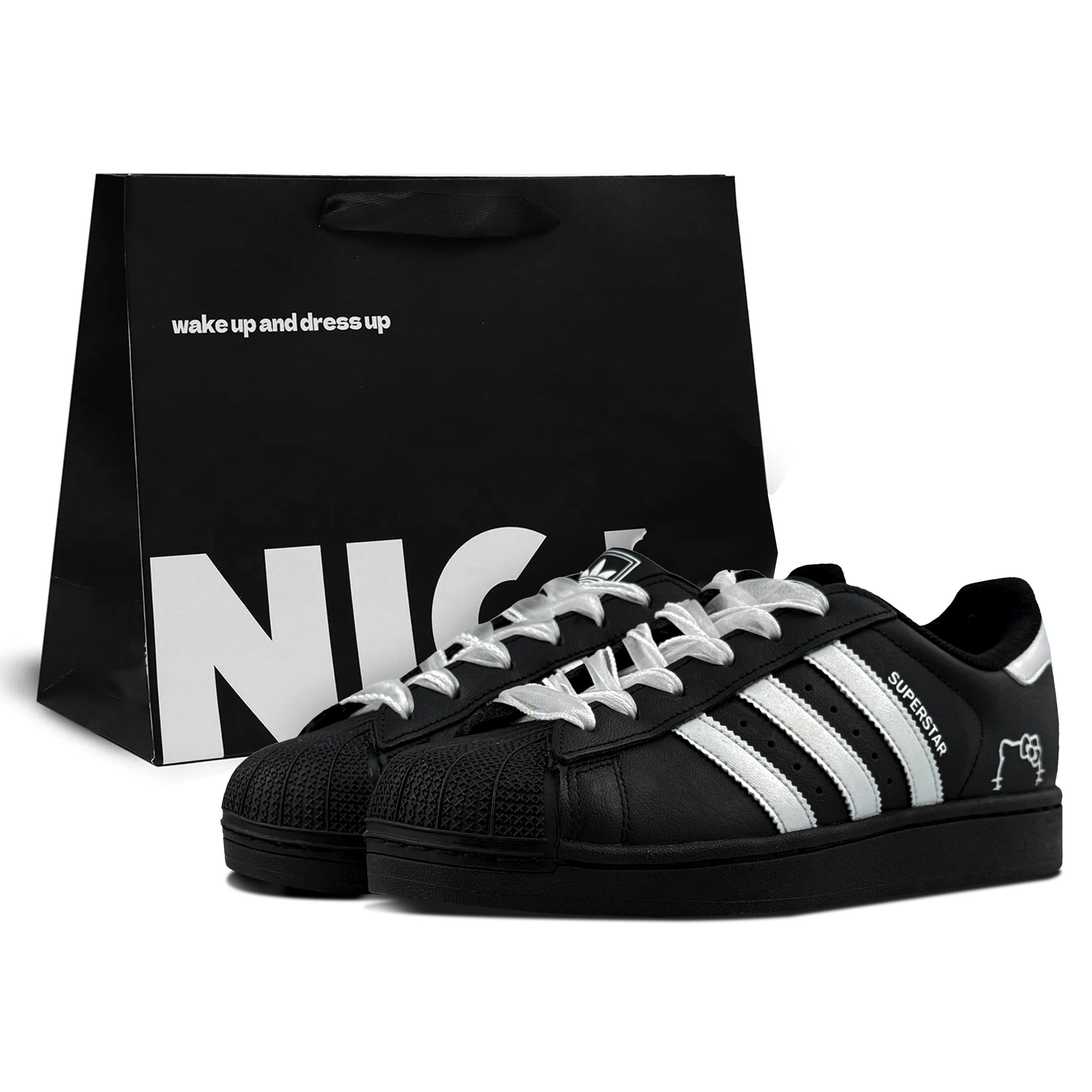 Adidas Originals SUPERSTAR Cushioning, Wear Resistant Low top Skateboard Shoes Women s Black Silver EG4959(Team153-LK) 38⅔
Adidas Originals SUPERSTAR Cushioning, Wear Resistant Low top Skateboard Shoes Women s Black Silver EG4959(Team153-LK) 38⅔