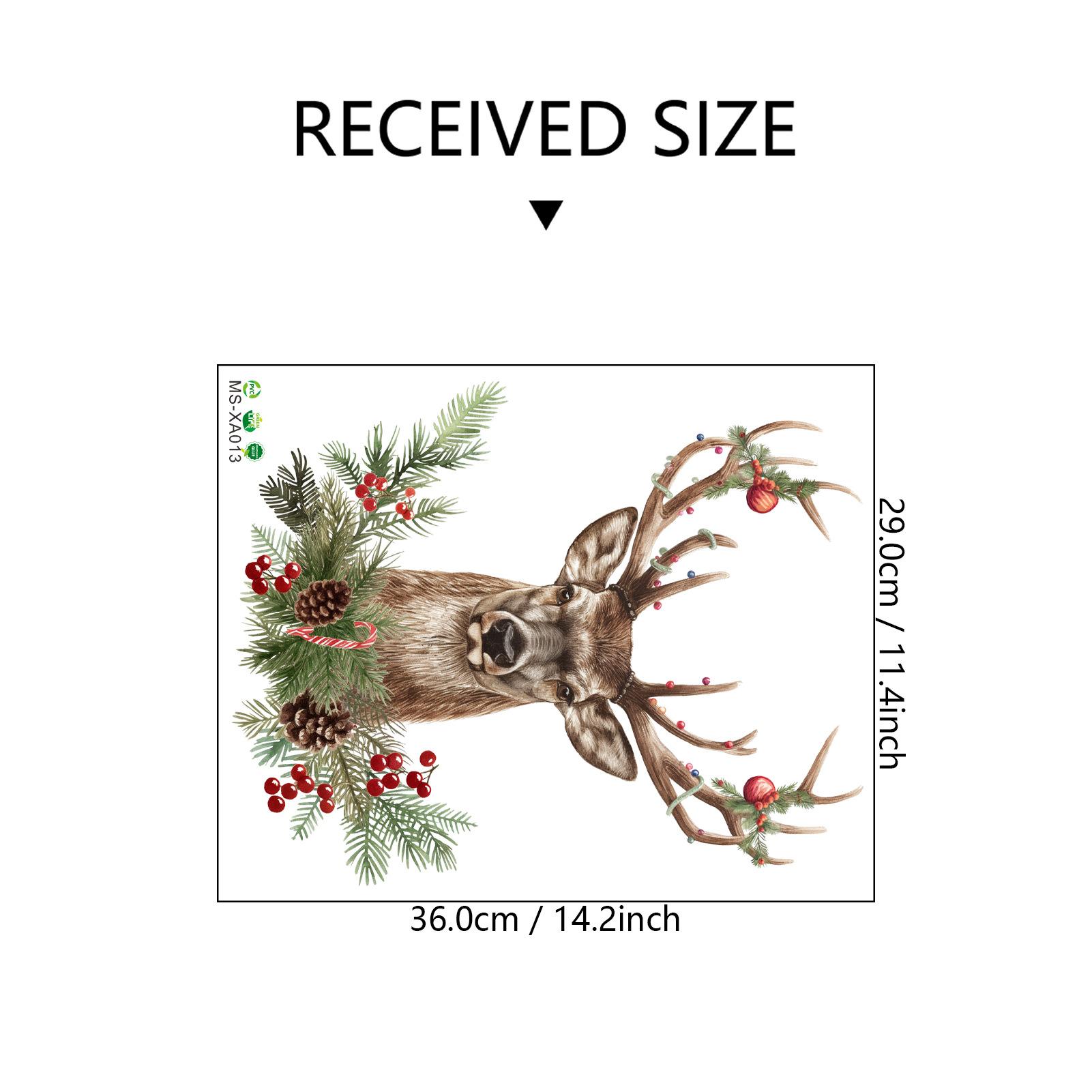 1pc Reindeer Wall Decal Removable Self Adhesive Holiday Home Bar Party New Year Elk Decor Cute Christmas Art Wall Stickers
1pc Reindeer Wall Decal Removable Self Adhesive Holiday Home Bar Party New Year Elk Decor Cute Christmas Art Wall Stickers