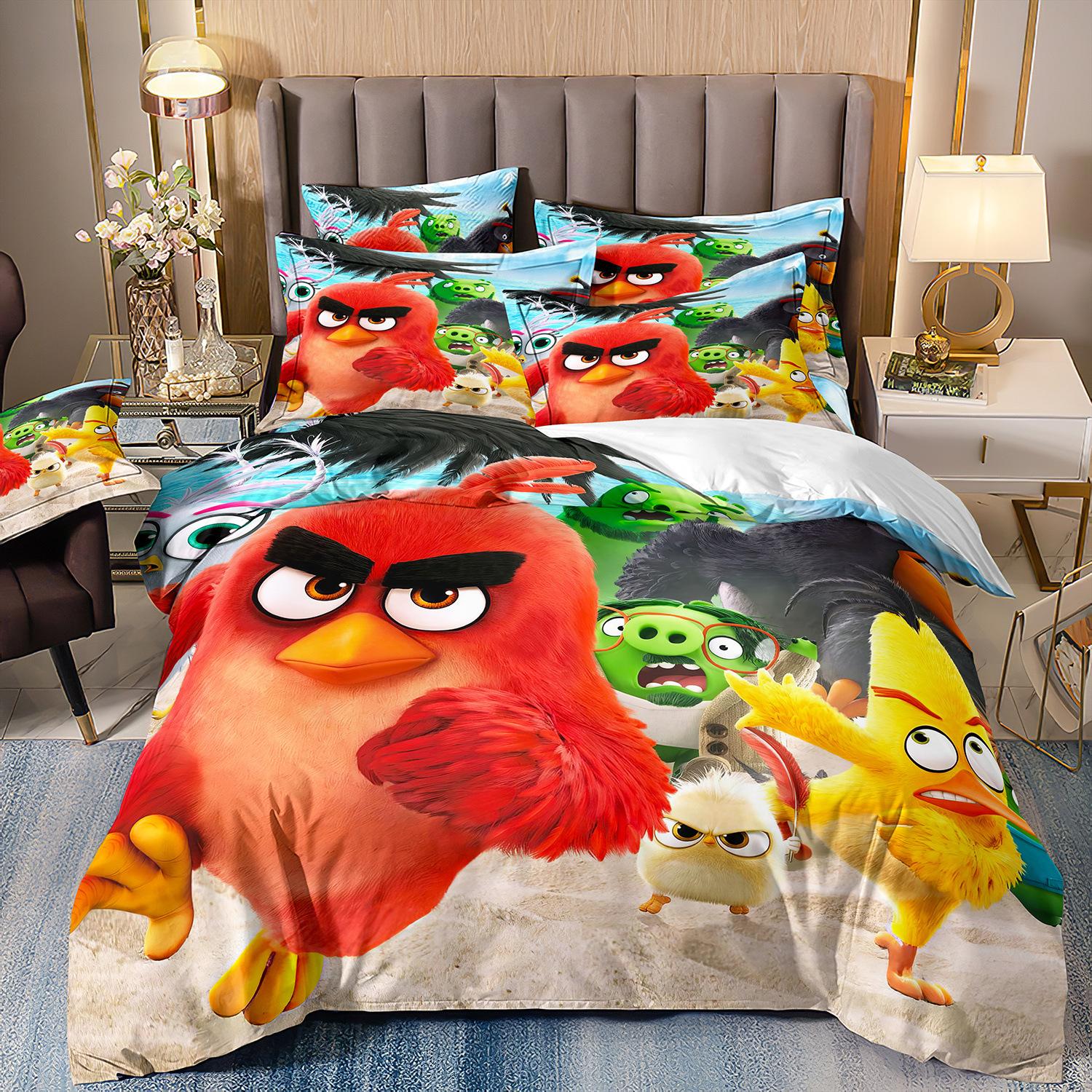 3D-друкована постільна білизна з мотивами Angry Birds, комплект ковдр з трьох або чотирьох предметів для дітей з мультфільмами cover 70 * 133 and 50 * 75 * 1
3D-друкована постільна білизна з мотивами Angry Birds, комплект ковдр з трьох або чотирьох предметів для дітей з мультфільмами cover 70 * 133 and 50 * 75 * 1