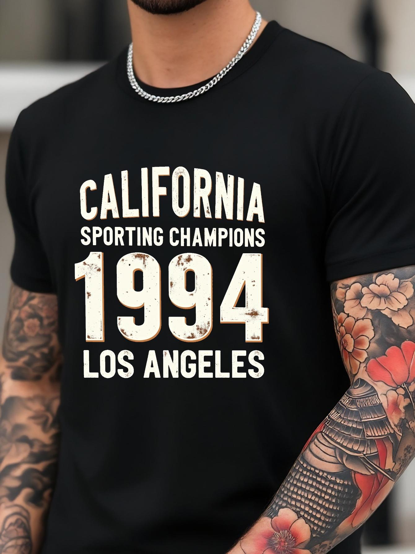 Vintage Sporting Champions Graphic T-shirt - Los Angeles 1994 Retro Tee - Lightweight Breathable Cotton Blend Shirt for Gym XXXL
Vintage Sporting Champions Graphic T-shirt - Los Angeles 1994 Retro Tee - Lightweight Breathable Cotton Blend Shirt for Gym XXXL