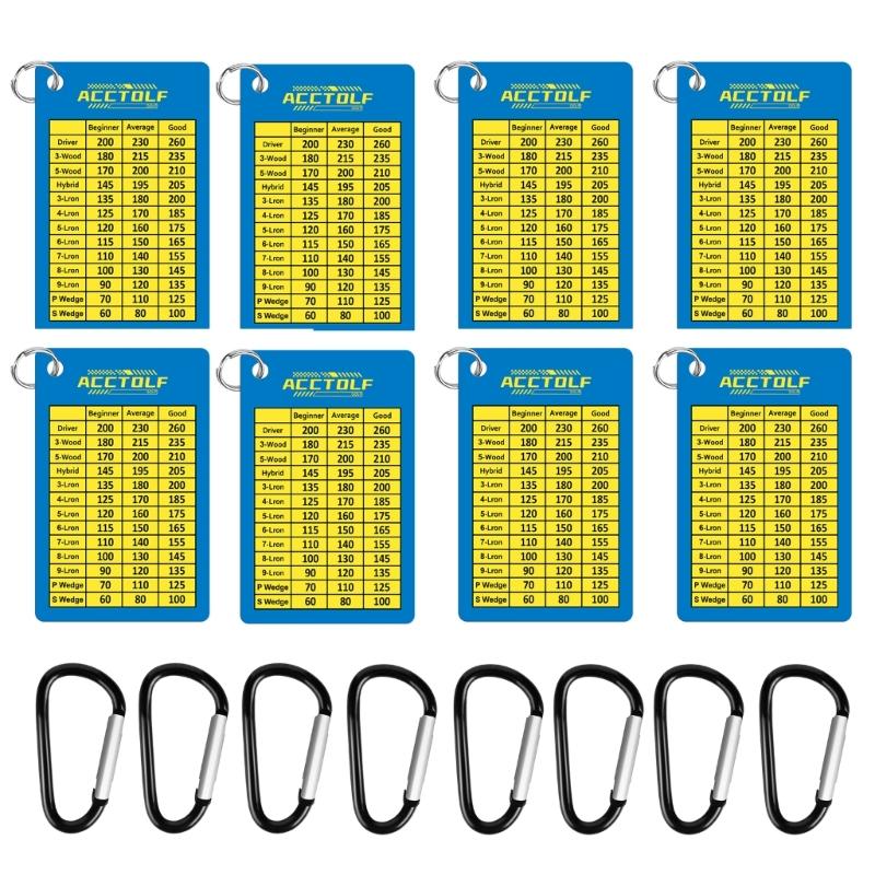 Golfs Club Range Chart, Golfs Range Chart, Golfs Club Distance Card with Carabiner Clip for Golfs Bag, Water Resistant 1
Golfs Club Range Chart, Golfs Range Chart, Golfs Club Distance Card with Carabiner Clip for Golfs Bag, Water Resistant 1