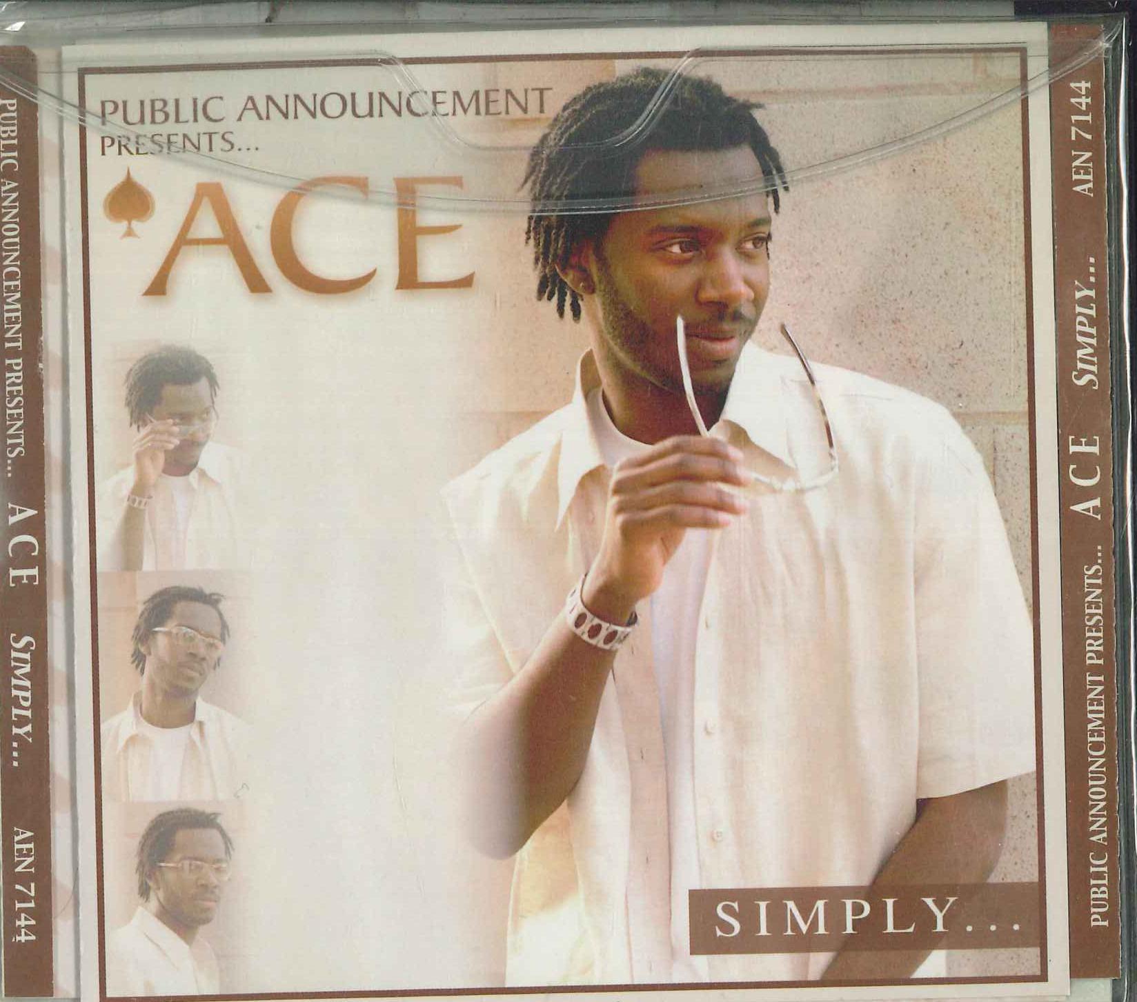 CD PUBLIC ANNOUNCEMENT PRESENTS ACE - Simply... AEN7144 Ace Entertainme 2003 US Rap & Hip-Hop/R&B Used
CD PUBLIC ANNOUNCEMENT PRESENTS ACE - Simply... AEN7144 Ace Entertainme 2003 US Rap & Hip-Hop/R&B Used