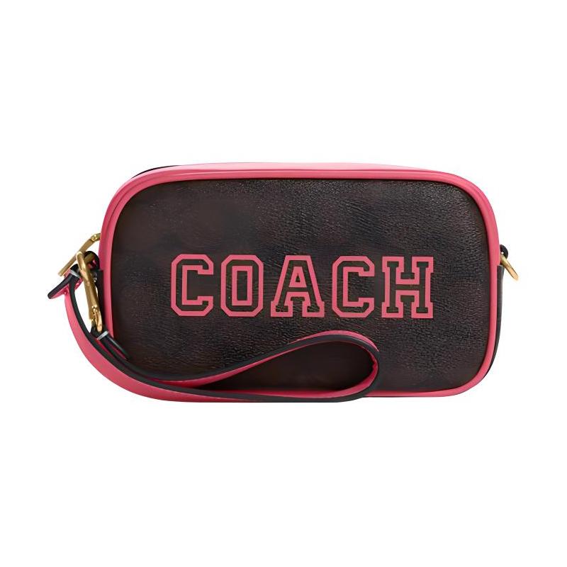 COACH handbag Jamie classic presbyopic print double card slot zipper closure, artificial leather, clutch handbag, small size, women s brown коричневий
COACH handbag Jamie classic presbyopic print double card slot zipper closure, artificial leather, clutch handbag, small size, women s brown коричневий