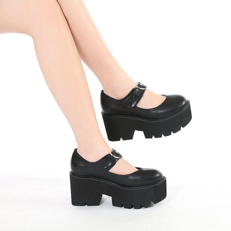 sponge cake bottom heart-shaped buckle women s shoes, simple shallow single shoes, thick-soled rocking shoes 35
sponge cake bottom heart-shaped buckle women s shoes, simple shallow single shoes, thick-soled rocking shoes 35