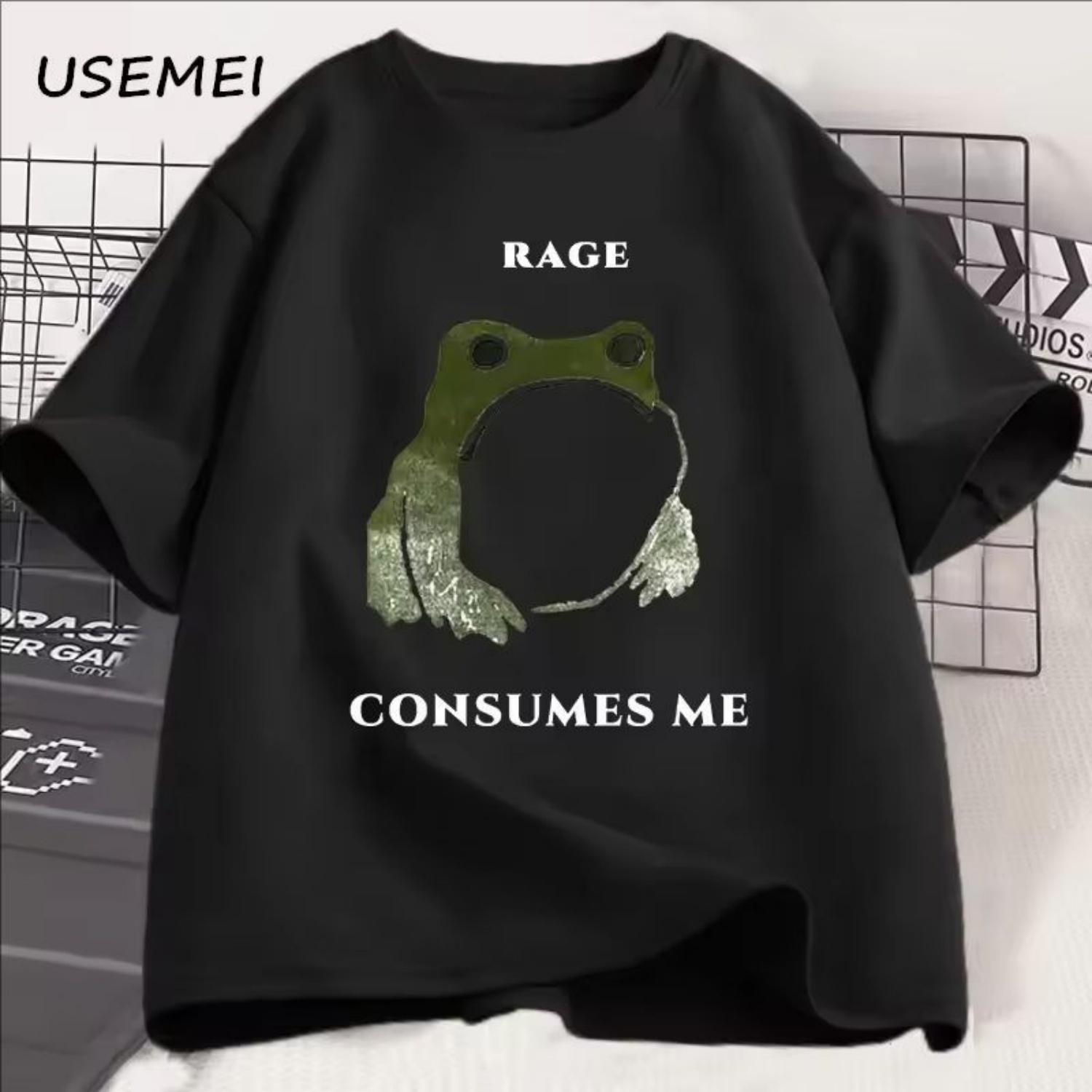 Men s T Shirts Funny Rage Consumes Me Frog Graphic T Shirts Vintage Short Sleeve Printed Women T-shirt Mens Clothes Streetwear XXXXXL чорний
Men s T Shirts Funny Rage Consumes Me Frog Graphic T Shirts Vintage Short Sleeve Printed Women T-shirt Mens Clothes Streetwear XXXXXL чорний