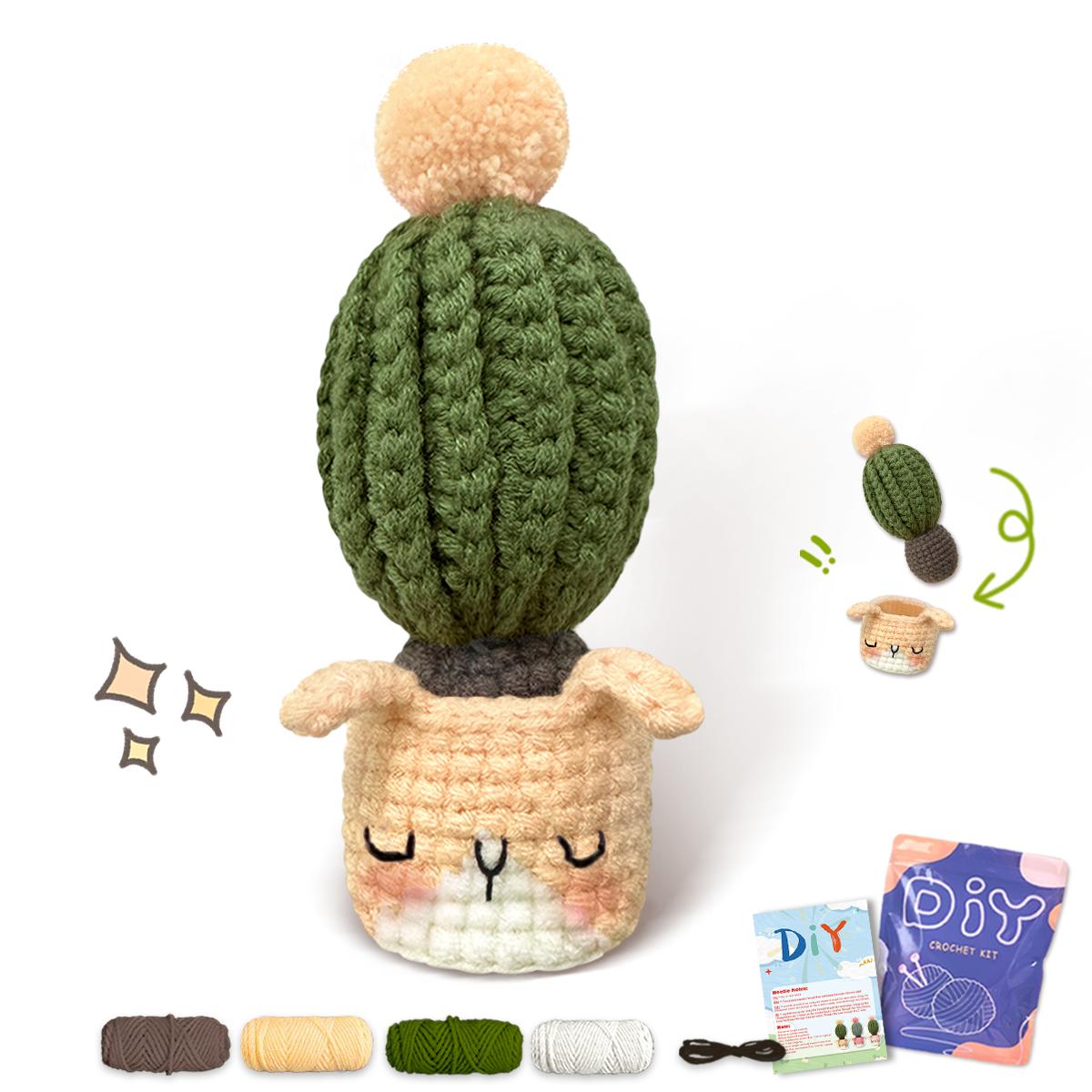 YAMAXIN DIY Crochet Kit for Beginners Easy Craft Tool Set with Animal Cactus Themed Design Knitting Arts And Crafts Project
YAMAXIN DIY Crochet Kit for Beginners Easy Craft Tool Set with Animal Cactus Themed Design Knitting Arts And Crafts Project