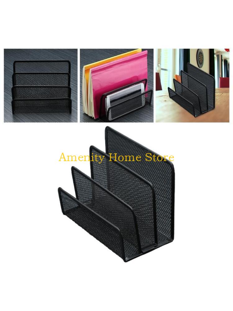 F26C Black Mesh Desktop Letter File Holder Office Desk with 3 Compartments CN
F26C Black Mesh Desktop Letter File Holder Office Desk with 3 Compartments CN