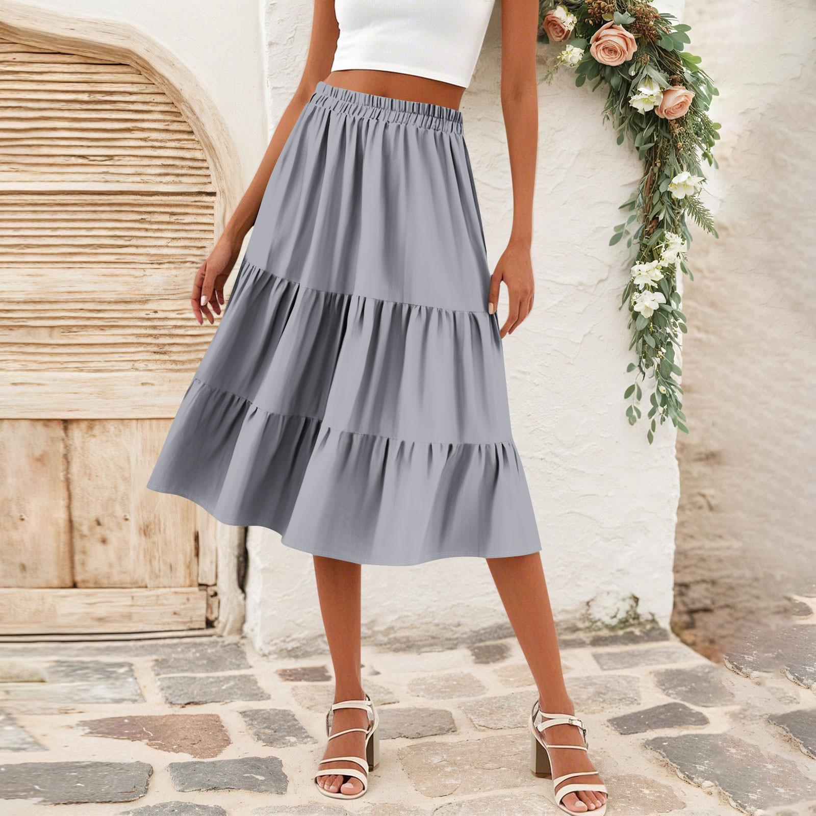 Жіноча повсякденна спідниця А-силуету з високою талією та шнурком, суцільна кольорова спідниця з кишенями XL
Жіноча повсякденна спідниця А-силуету з високою талією та шнурком, суцільна кольорова спідниця з кишенями XL