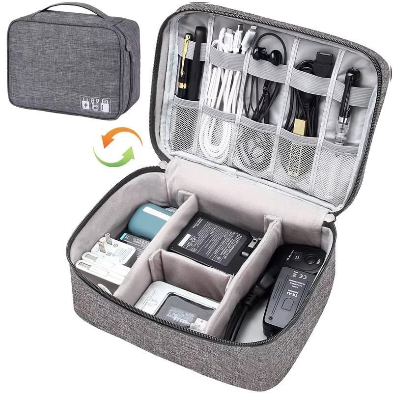 Travel Cable Accessories Bag Waterproof Double Layer Electronics Organizer Portable Storage Case for Cable, Cord, Charger, Phone, Adapter, Power Bank
Travel Cable Accessories Bag Waterproof Double Layer Electronics Organizer Portable Storage Case for Cable, Cord, Charger, Phone, Adapter, Power Bank