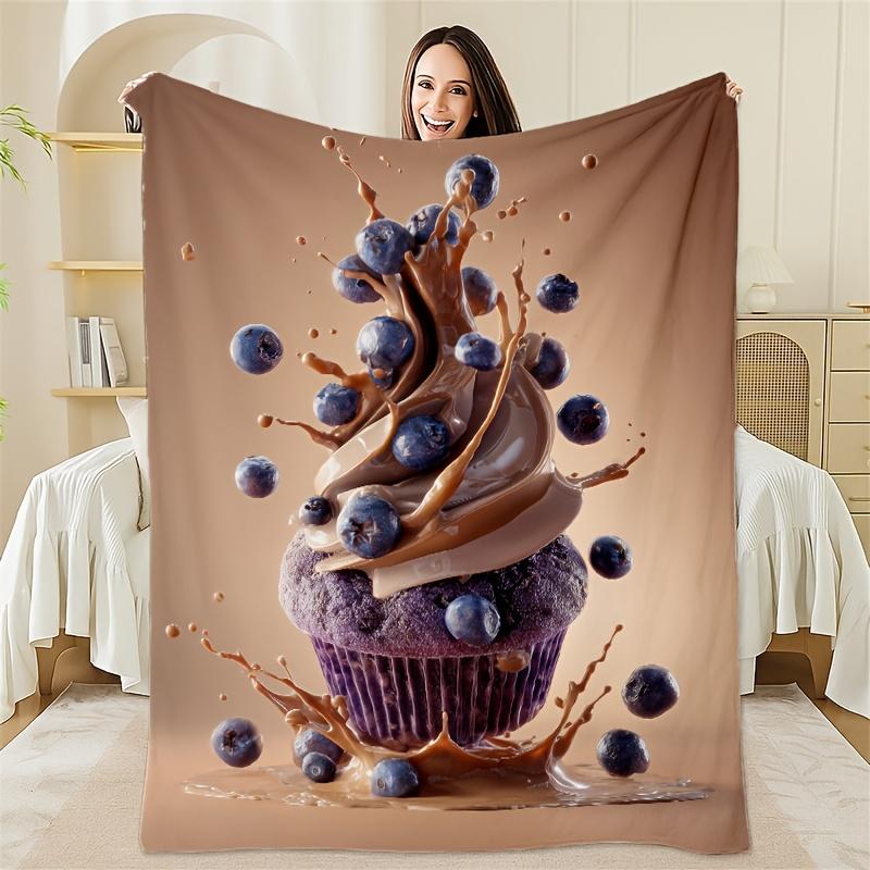 Blueberry chocolate splatter pattern Flannel printed blanket suitable for all seasons suitable for living office sofa and travel 75x100cm (30x40inch)
Blueberry chocolate splatter pattern Flannel printed blanket suitable for all seasons suitable for living office sofa and travel 75x100cm (30x40inch)