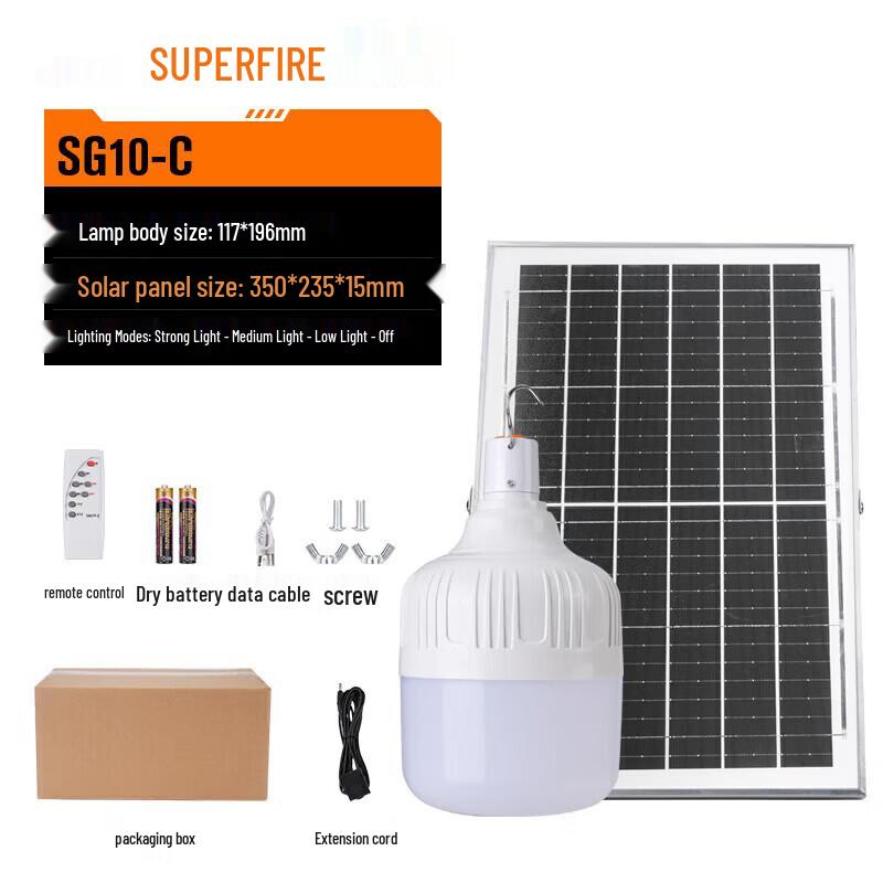 SupFire LED Solar Smart Bulb
SupFire LED Solar Smart Bulb