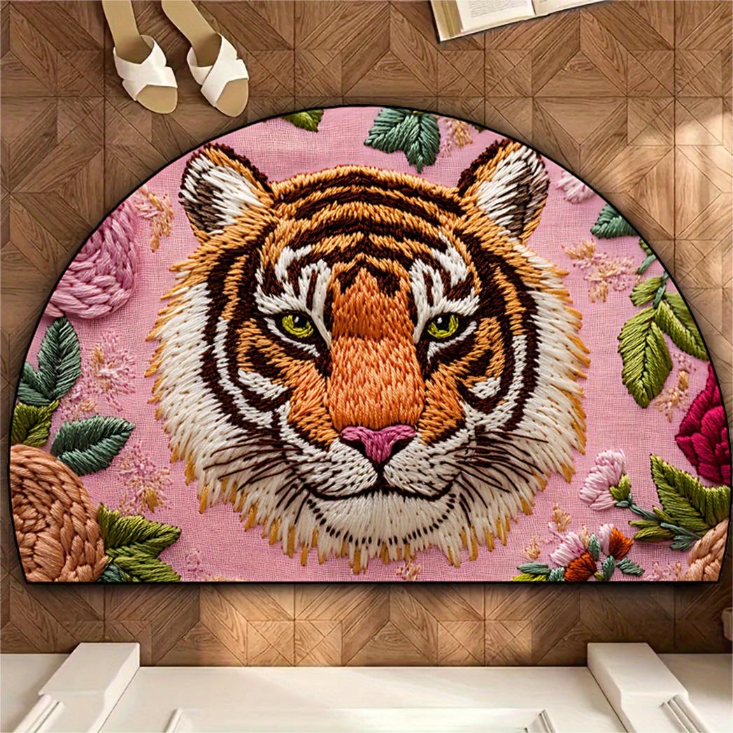 Tiger Half Round Entry Door Mat Entryway Bathroom Decoration Anti Slip Artist Floor Mat Home Decoration 40X60CM(1.3X2FT
Tiger Half Round Entry Door Mat Entryway Bathroom Decoration Anti Slip Artist Floor Mat Home Decoration 40X60CM(1.3X2FT