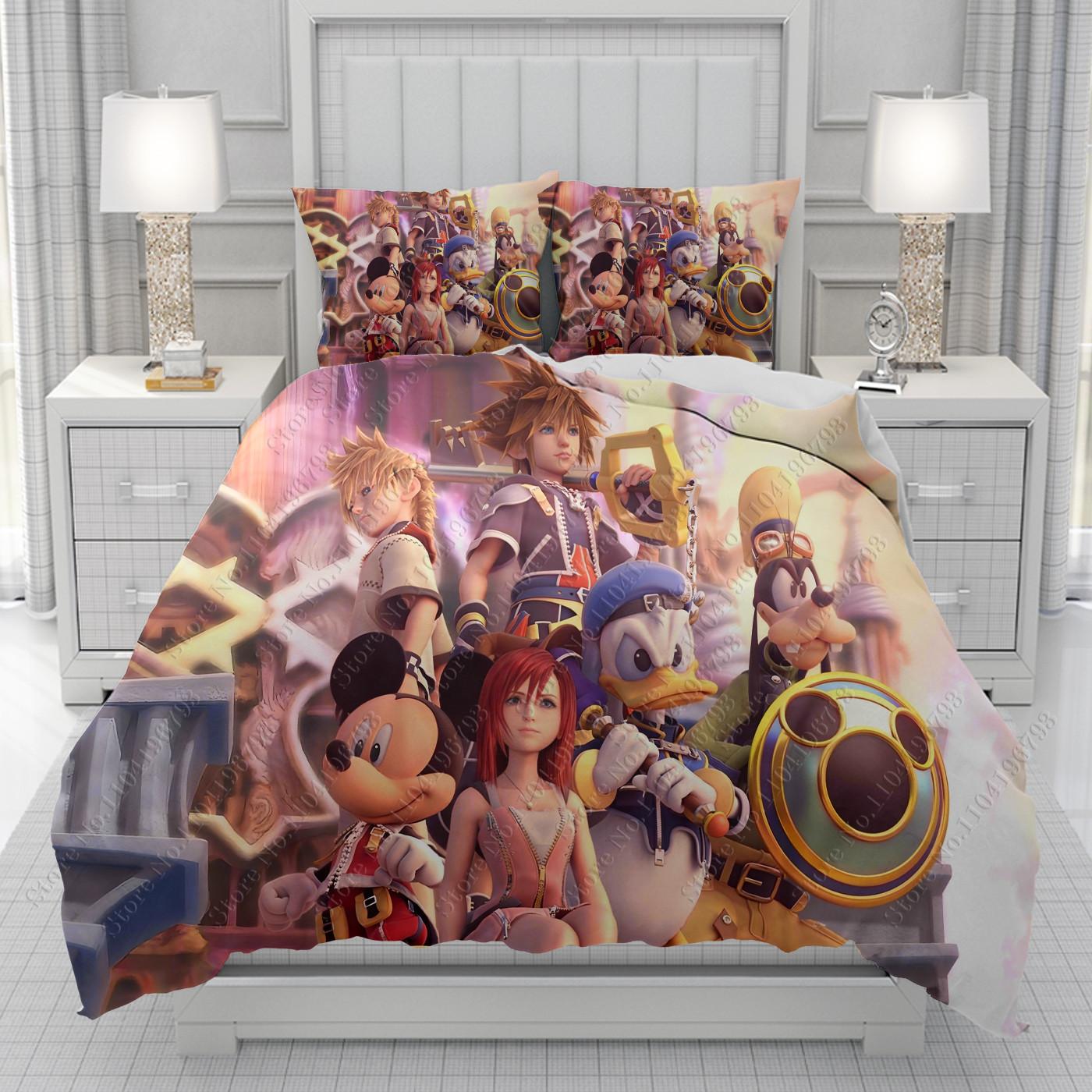 Kingdom Hearts funny 3D Duvet Cover men women/Children KID Printing Disney cartoon Bedding Set Comforter Bed Soft 135x200cm 3pcs
Kingdom Hearts funny 3D Duvet Cover men women/Children KID Printing Disney cartoon Bedding Set Comforter Bed Soft 135x200cm 3pcs
