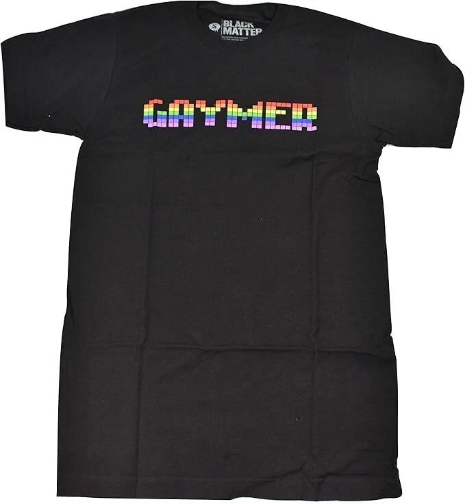 Hot Topic Men Gaymer Funny Rainbow Pixels Gamer Gay Pride Shirt New Small XL
Hot Topic Men Gaymer Funny Rainbow Pixels Gamer Gay Pride Shirt New Small XL