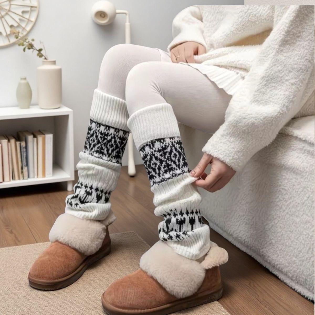 Snow boots socks, autumn and winter wool slouchy socks, leg warmers, women s calf socks, dark gray long socks, Fair Isle sock co One Size
Snow boots socks, autumn and winter wool slouchy socks, leg warmers, women s calf socks, dark gray long socks, Fair Isle sock co One Size