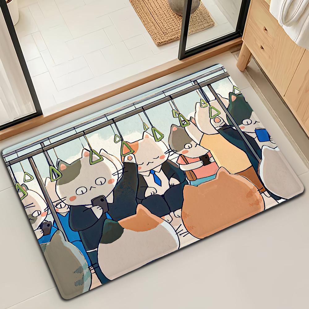 Fish Cat Cute Kawaii Door Mat Bath Microfiber Decorative Versatile Flannel Floor Mat Quick Dry Absorbent Non-slip Sole 40cm x 60cm
Fish Cat Cute Kawaii Door Mat Bath Microfiber Decorative Versatile Flannel Floor Mat Quick Dry Absorbent Non-slip Sole 40cm x 60cm