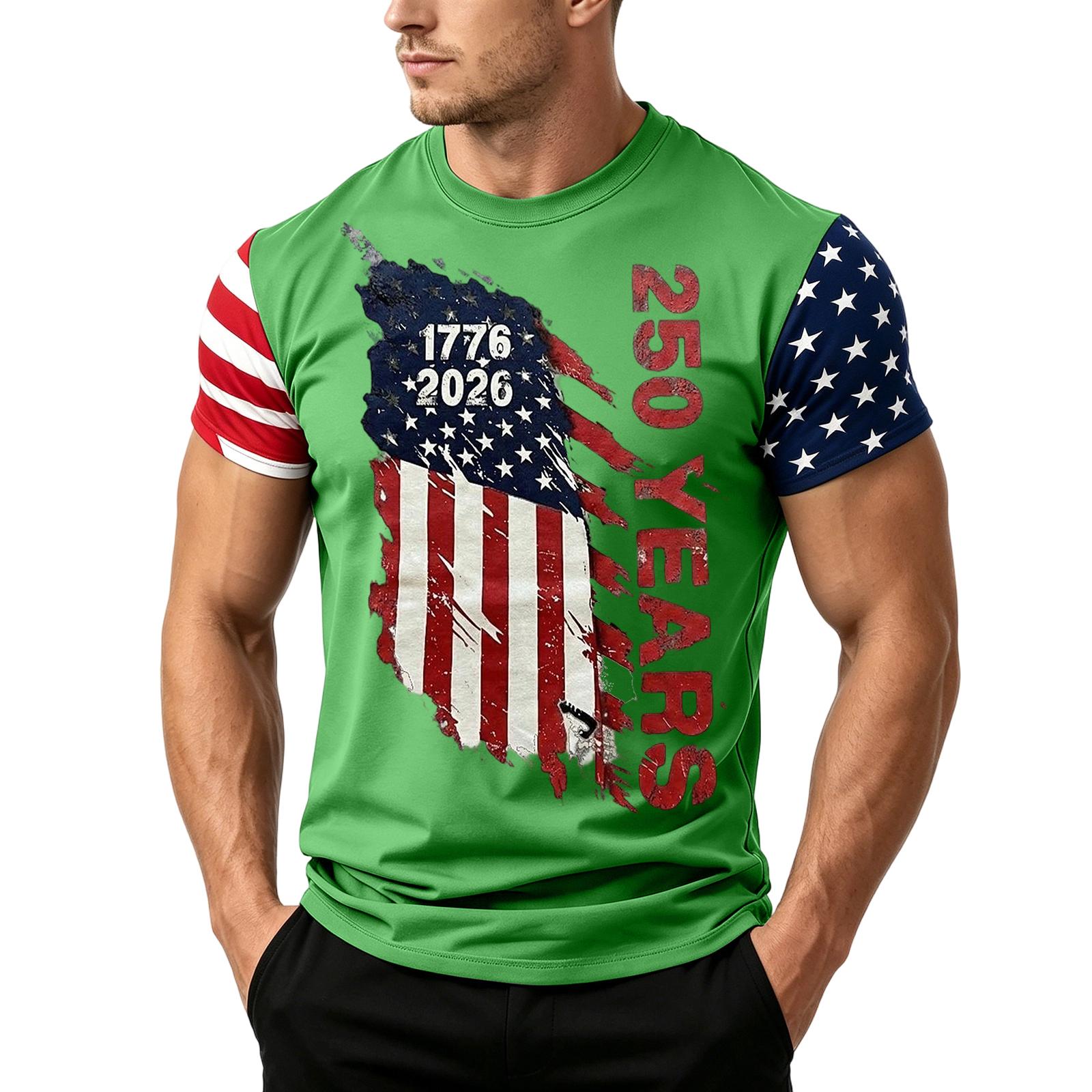 Men s Independence Day Flag Print Short Sleeve T-Shirt, Loose Casual Daily Summer Tops XXL
Men s Independence Day Flag Print Short Sleeve T-Shirt, Loose Casual Daily Summer Tops XXL