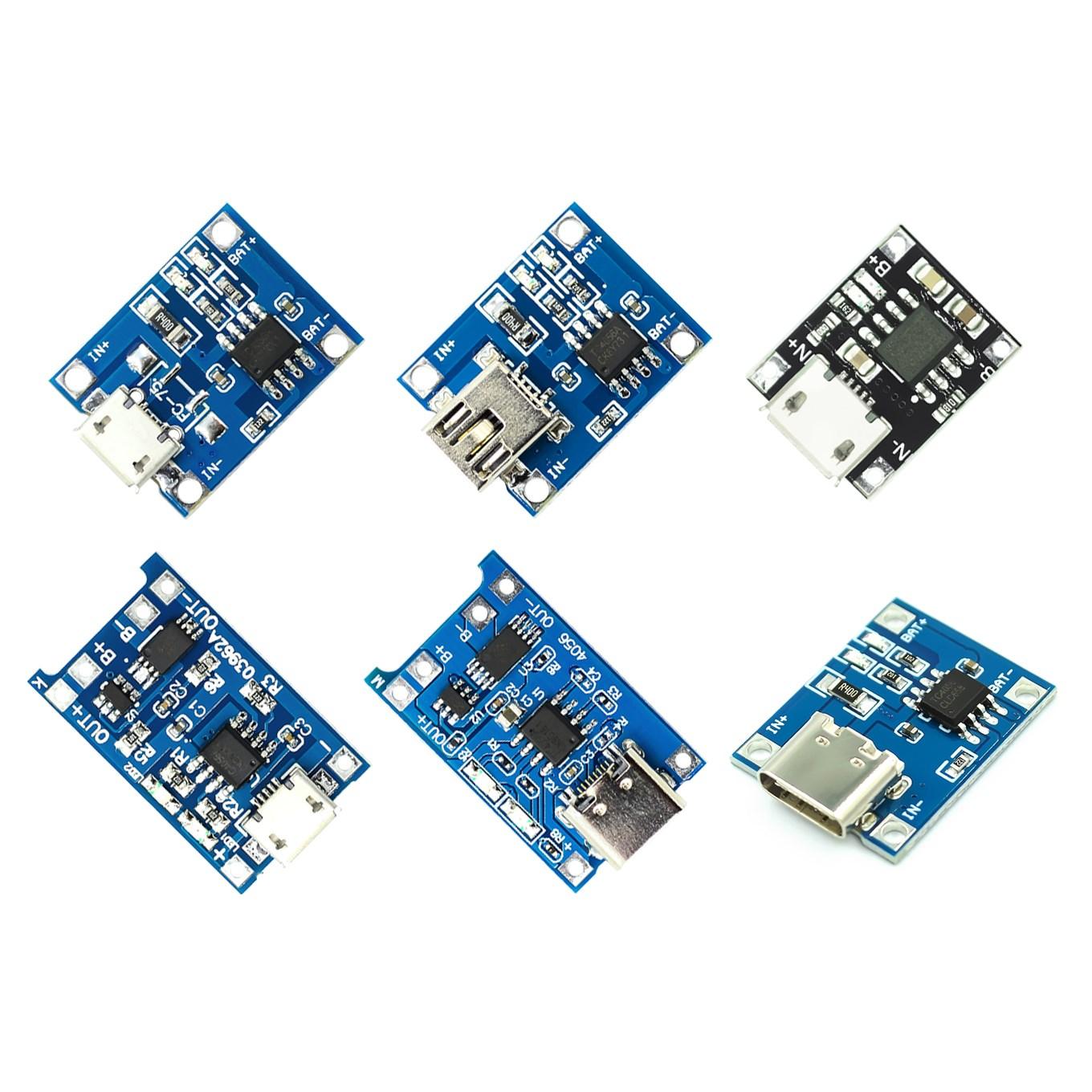 5pcs TYPE-C/Micro/MiniUSB 5V1A 18650 For TP4056 Lithium Battery Charger Module Charging Board With Protection Dual Functions 1A
5pcs TYPE-C/Micro/MiniUSB 5V1A 18650 For TP4056 Lithium Battery Charger Module Charging Board With Protection Dual Functions 1A