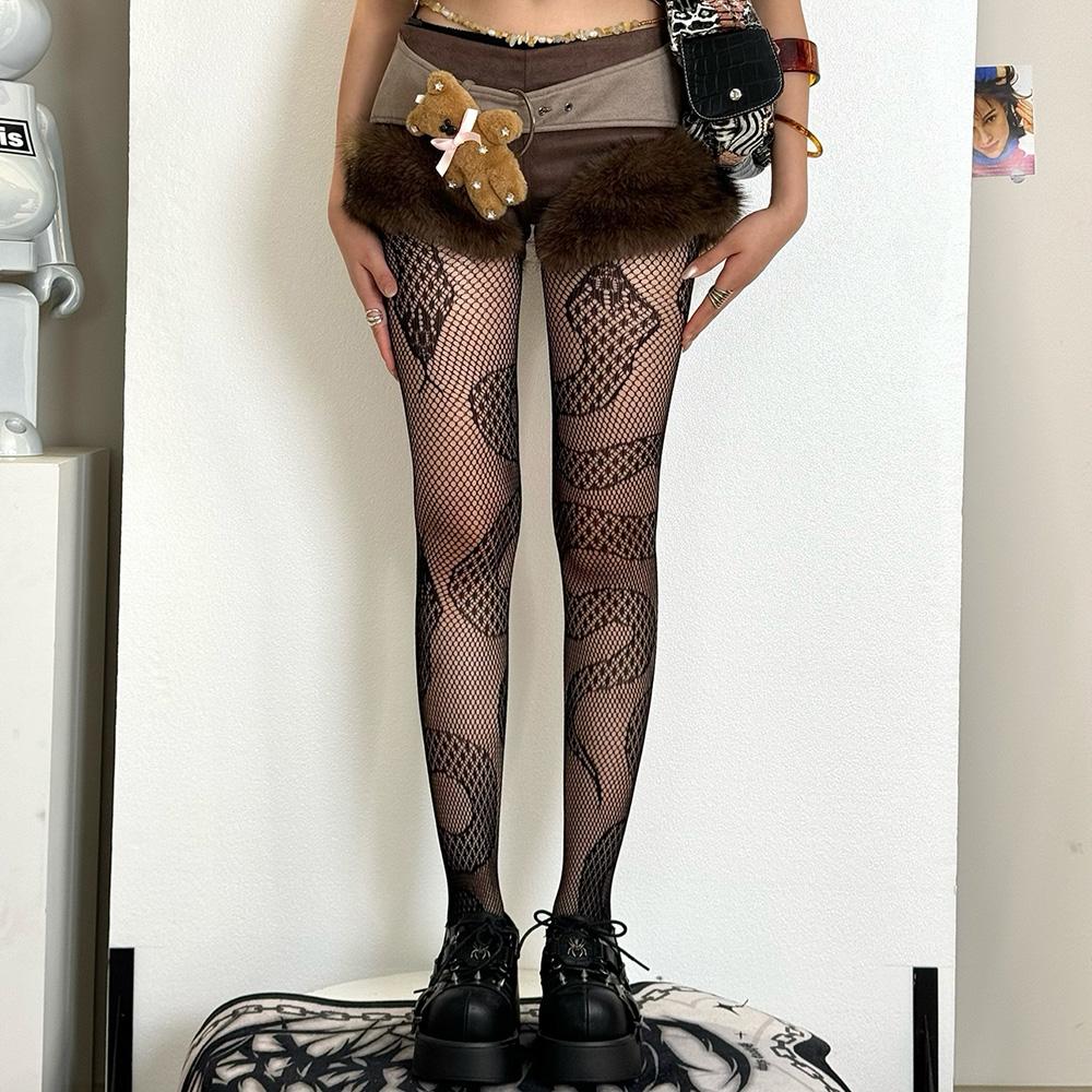 Female 1/2 Pairs Hollowed Serpentine Fishnet Tights High Waist Snake Pattern Mesh Pantyhose Y2K Style Gothic One Size
Female 1/2 Pairs Hollowed Serpentine Fishnet Tights High Waist Snake Pattern Mesh Pantyhose Y2K Style Gothic One Size