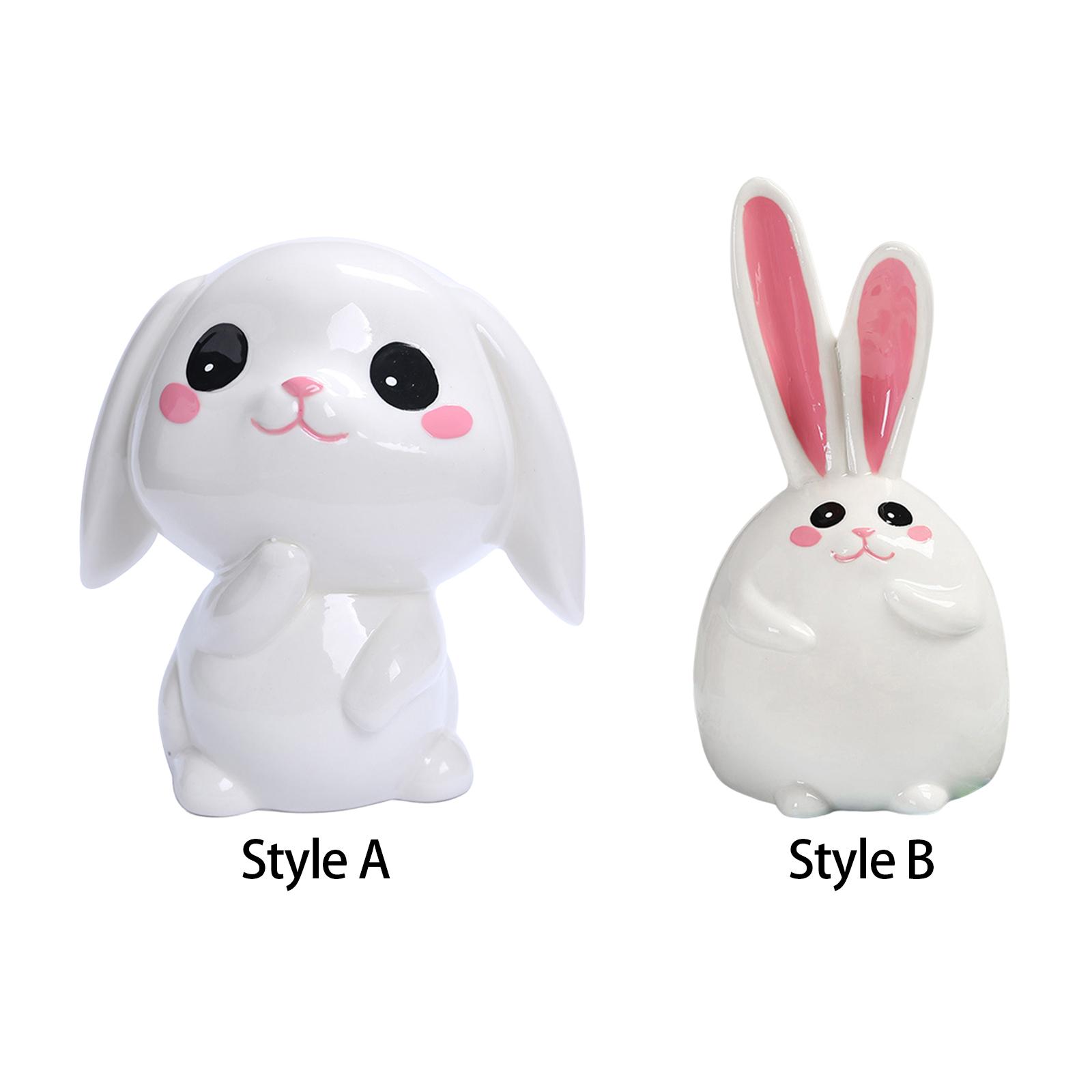 Ceramic Bunny Piggy Bank Rabbit Statue Bunny Sculpture Animal Money Bank, Coin Bank for Girls Boys Kids Children Gift
Ceramic Bunny Piggy Bank Rabbit Statue Bunny Sculpture Animal Money Bank, Coin Bank for Girls Boys Kids Children Gift