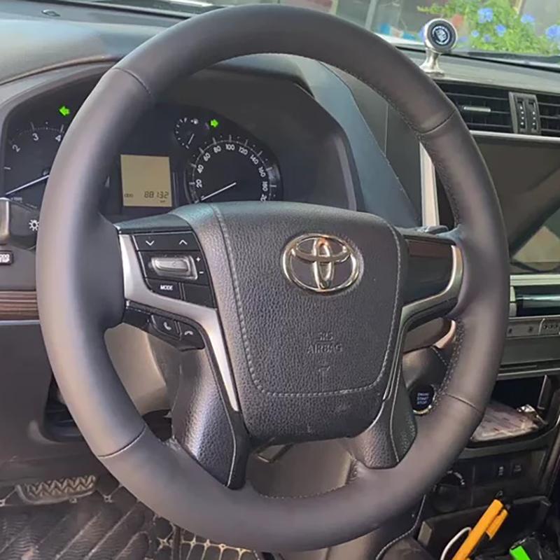 DIY Hand-Sewn Non-Slip Breathable Suede Leather Steering Wheel Cover For Toyota Crown Prado Land Cruiser 2015-2019 Car Accessory
DIY Hand-Sewn Non-Slip Breathable Suede Leather Steering Wheel Cover For Toyota Crown Prado Land Cruiser 2015-2019 Car Accessory