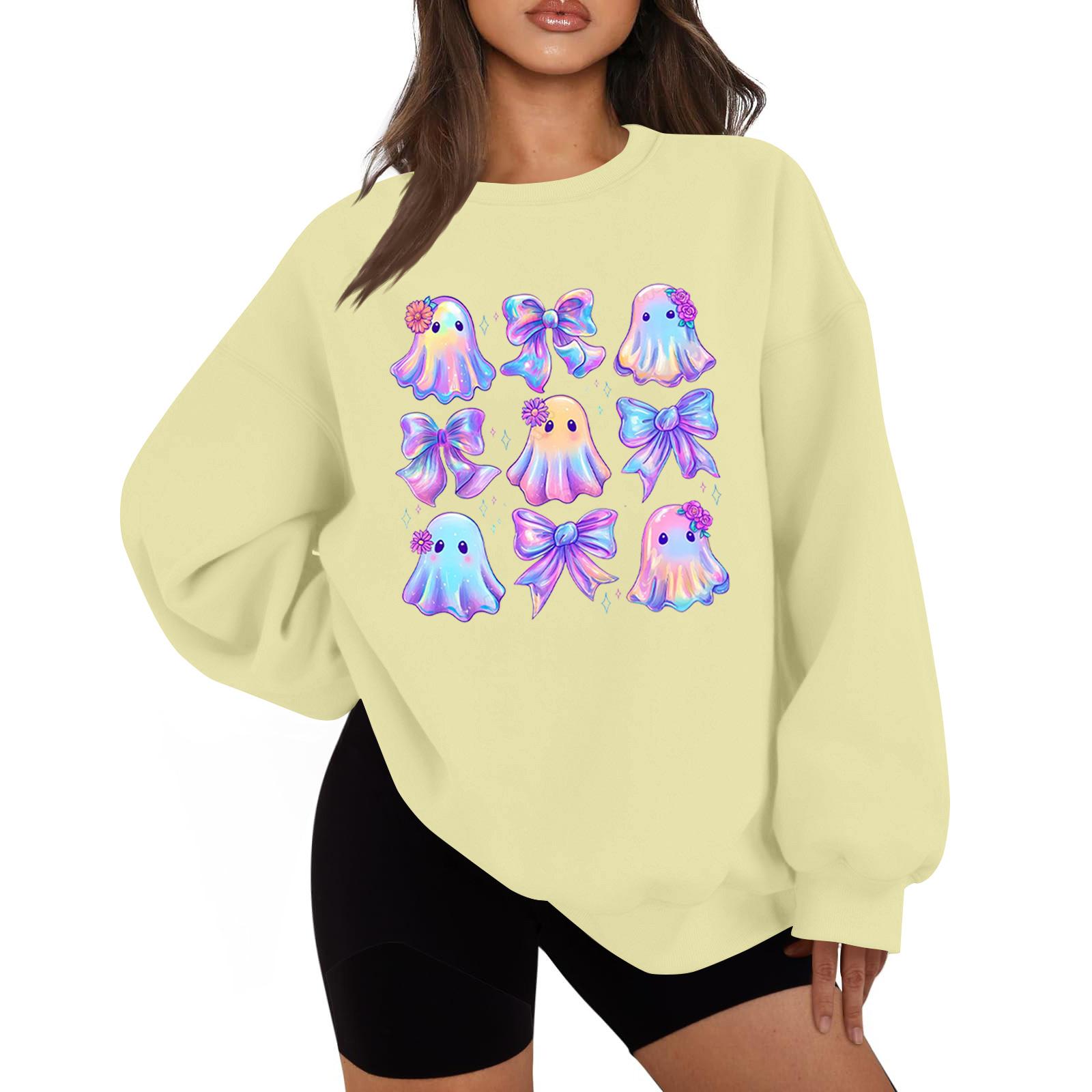 Жіночий модний повсякденний топ з круглим вирізом і принтом на Хелловін з довгим рукавом L бежевий
Жіночий модний повсякденний топ з круглим вирізом і принтом на Хелловін з довгим рукавом L бежевий