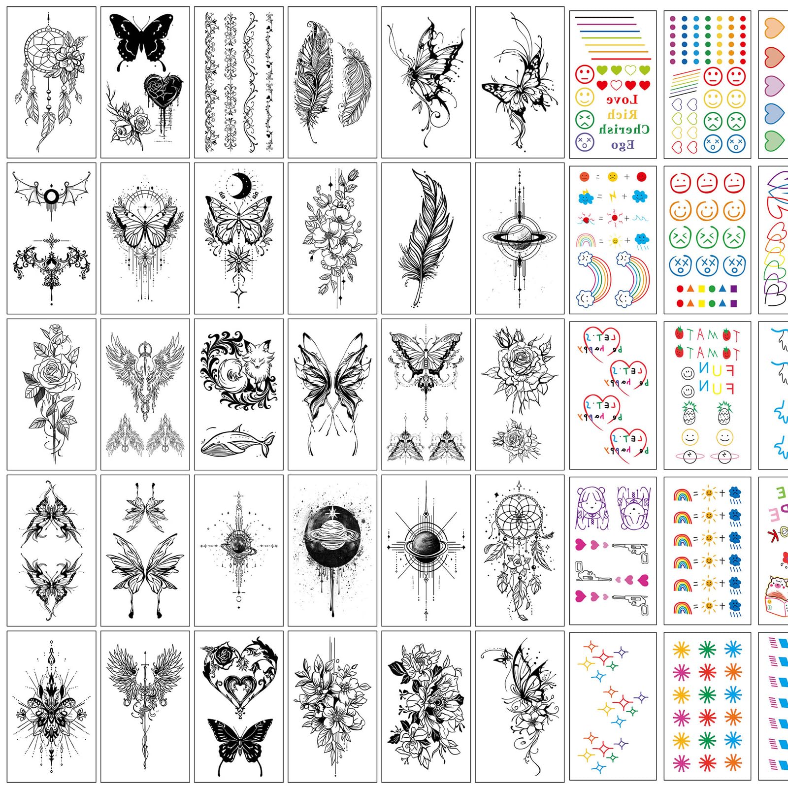VitalBloom Tattoo Realistic Body Cute из наклеек, Татуировки, Наклейки, Водонепроницаемые, Долговечные татуировки, Женские татуировки, Мужские, Женские, Стильные, (набор
VitalBloom Tattoo Realistic Body Cute из наклеек, Татуировки, Наклейки, Водонепроницаемые, Долговечные татуировки, Женские татуировки, Мужские, Женские, Стильные, (набор