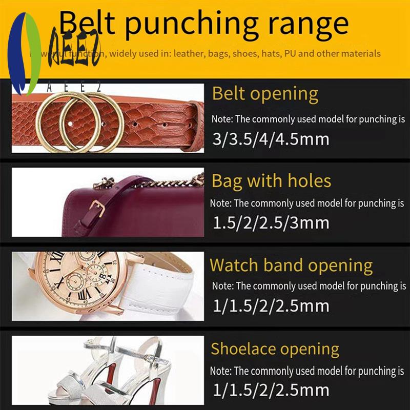 AEE2-DIY Tool 0.5-5Mm Leather Punching And Punching Set Leather Carving Punching Tool 10Pcs Multi-Specification. серебряный
AEE2-DIY Tool 0.5-5Mm Leather Punching And Punching Set Leather Carving Punching Tool 10Pcs Multi-Specification. серебряный