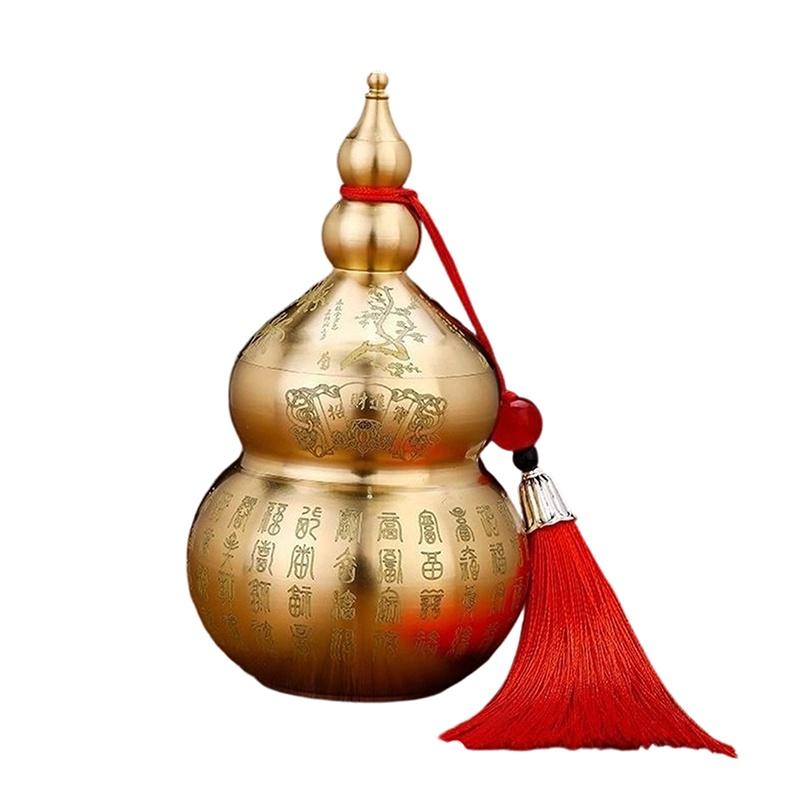Gourd Ornament: Open-Top Chinese-Style Brass Feng Shui Gourd—Desktop Wealth-Bringing Carved Feng Shui Decorative Item красный
Gourd Ornament: Open-Top Chinese-Style Brass Feng Shui Gourd—Desktop Wealth-Bringing Carved Feng Shui Decorative Item красный