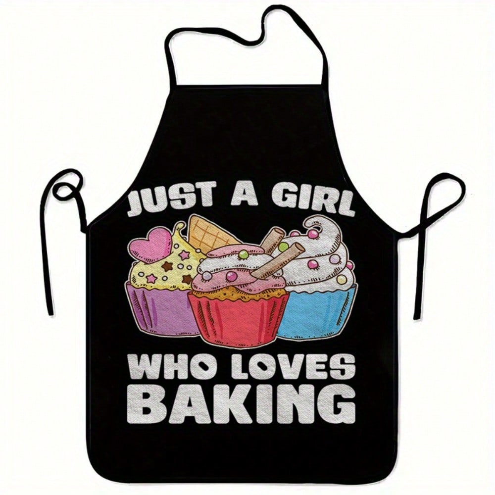 Baking Apron, Just A Girl Who Loves Baking Cupcake Print Kitchen Bib, Funny Cooking Gift, Unique Chef Apron 38X47cm(15X19in)
Baking Apron, Just A Girl Who Loves Baking Cupcake Print Kitchen Bib, Funny Cooking Gift, Unique Chef Apron 38X47cm(15X19in)