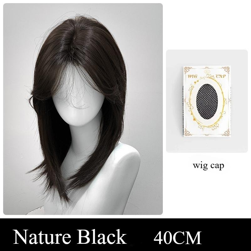 Black Short Wig Middle Part Hair Wig Layered in Collarbone Hair for Daily Use Fashion High Temperature Synthetic Wigs Pelucas (as the picture,16inches&1pc)
Black Short Wig Middle Part Hair Wig Layered in Collarbone Hair for Daily Use Fashion High Temperature Synthetic Wigs Pelucas (as the picture,16inches&1pc)