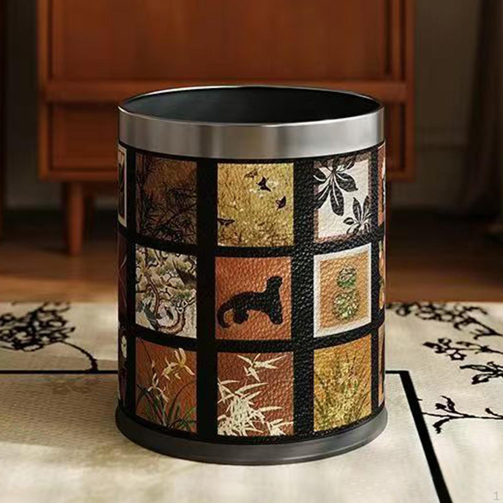 Кругла урна для сміття 10 л для дому, вітальні, шафи, готелю Painting Silver
Кругла урна для сміття 10 л для дому, вітальні, шафи, готелю Painting Silver