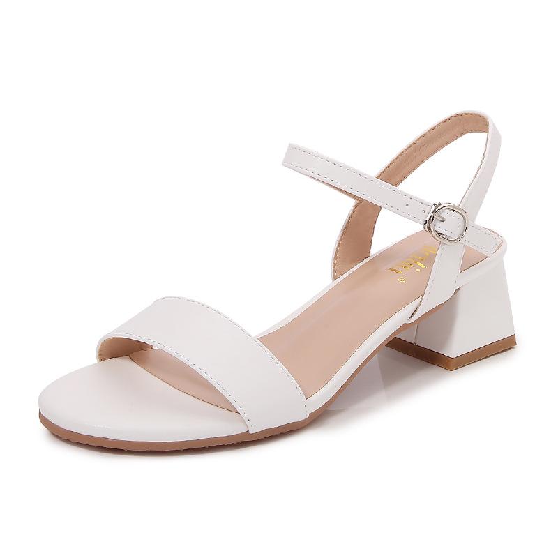 Fashion Women s Summer French Elegant Open-Toe High Heel Sandals Simple and Versatile Anti-slip Rubber Sole Chunky Heel Dress Sandals 40
Fashion Women s Summer French Elegant Open-Toe High Heel Sandals Simple and Versatile Anti-slip Rubber Sole Chunky Heel Dress Sandals 40