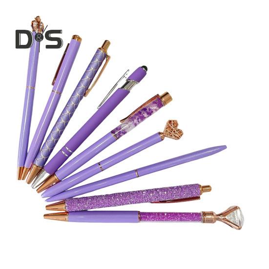 Набор из 9 шариковых ручек, металлическая ручка с искусственным кристаллом, блестящая динамическая ручка с жидким песком для ведения дневника, выдвижная ручка с блестками и черными чернилами для офиса и школы фиолетовый
Набор из 9 шариковых ручек, металлическая ручка с искусственным кристаллом, блестящая динамическая ручка с жидким песком для ведения дневника, выдвижная ручка с блестками и черными чернилами для офиса и школы фиолетовый