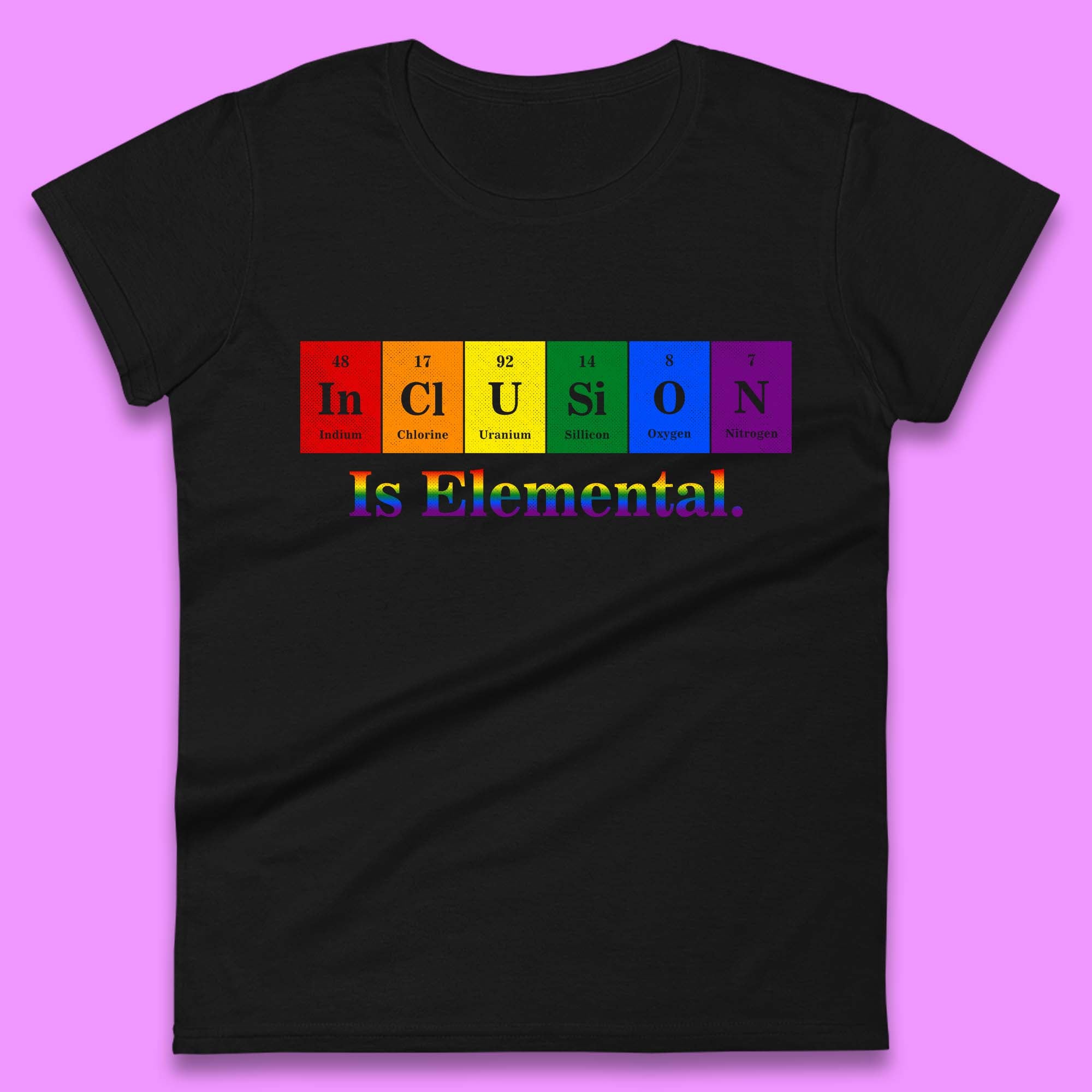 Inclusion is Elemental Womens T-Shirt Mens Tops Tees Unisex S
Inclusion is Elemental Womens T-Shirt Mens Tops Tees Unisex S