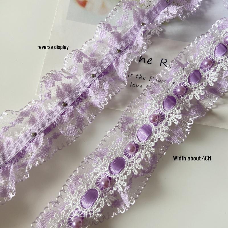 Lolita Lace Beaded Flower Trim for DIY Clothing, Doll Clothes, Home Decor Fabric Materials
Lolita Lace Beaded Flower Trim for DIY Clothing, Doll Clothes, Home Decor Fabric Materials