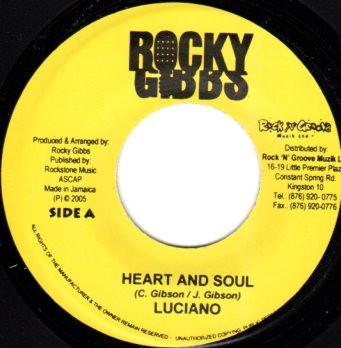 7inch Record LUCIANO - Heart And Soul NONE Rocky Gibbs 2005 Jamaica Reggae, Ska & Dub Used
7inch Record LUCIANO - Heart And Soul NONE Rocky Gibbs 2005 Jamaica Reggae, Ska & Dub Used
