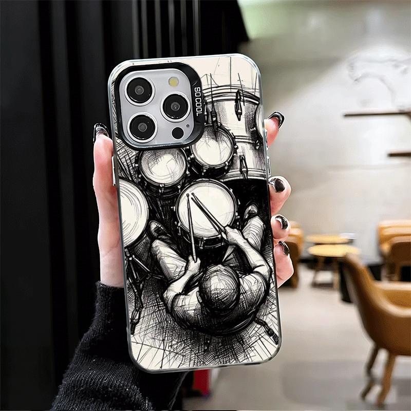 Drum Set Rock Music Shockproof Phone Case for iPhone 17 Air 16 16E 15 Pro Max 14 Plus 13 Mini 12 Back Cover Anti Fall Fundas iPhone 15 Pro
Drum Set Rock Music Shockproof Phone Case for iPhone 17 Air 16 16E 15 Pro Max 14 Plus 13 Mini 12 Back Cover Anti Fall Fundas iPhone 15 Pro