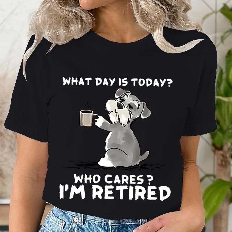 Funny Cat Schnauzer TShirt What Day Is Today Who Cares Im Retired Tshirt FeUnisex Round Neck Clothes for Rest Days Graphic Tee S
Funny Cat Schnauzer TShirt What Day Is Today Who Cares Im Retired Tshirt FeUnisex Round Neck Clothes for Rest Days Graphic Tee S