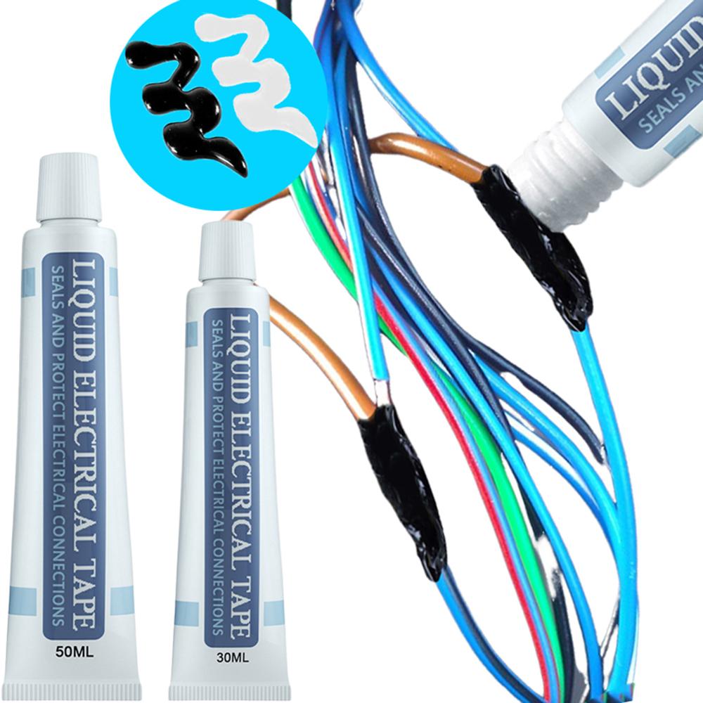 30ml/50ml Liquid Insulation Rubber Tape Electric Insulating Liquid White Rubber Tape Paste Adhesive Wire Cable Coat Sealant Glue
30ml/50ml Liquid Insulation Rubber Tape Electric Insulating Liquid White Rubber Tape Paste Adhesive Wire Cable Coat Sealant Glue
