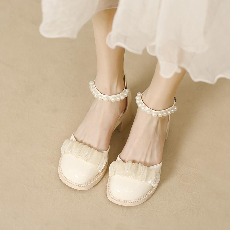 Coarse heel Mary Jane high heels summer shoes female tide big head niche rear empty single shoes fairy bag head sandals 34 чорний
Coarse heel Mary Jane high heels summer shoes female tide big head niche rear empty single shoes fairy bag head sandals 34 чорний