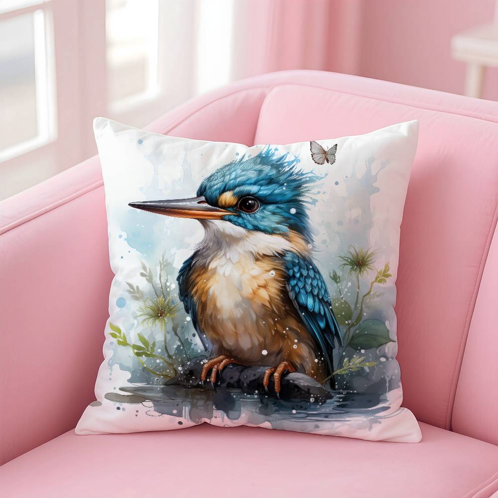 Kingfisher watercolor painting Pillow Case Comfort Sofa Bed Silky elegant Invisible zipper Custom Decorative cushion cover 40X40cm
Kingfisher watercolor painting Pillow Case Comfort Sofa Bed Silky elegant Invisible zipper Custom Decorative cushion cover 40X40cm