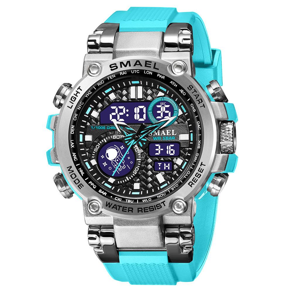 Tactical Digital Large Dial Multifunctional Alloy Double Display Waterproof Sports Electronic Watch озеро синий
Tactical Digital Large Dial Multifunctional Alloy Double Display Waterproof Sports Electronic Watch озеро синий