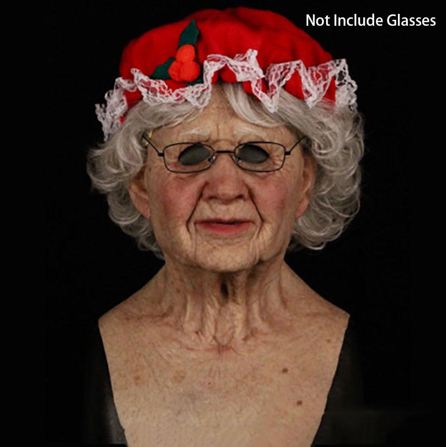 Latex Face Mask Realistic Human Face Mask Old Woman Mask for Christmas 2021 Cosplay Props
Latex Face Mask Realistic Human Face Mask Old Woman Mask for Christmas 2021 Cosplay Props