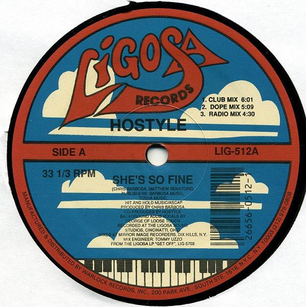 12inch Record HOSTYLE - She s So Fine / Keep On Movin LIG512 Ligosa Records 1989 US Rap & Hip-Hop/R&B Used
12inch Record HOSTYLE - She s So Fine / Keep On Movin LIG512 Ligosa Records 1989 US Rap & Hip-Hop/R&B Used