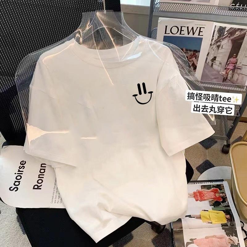 Large version fat mm large size pure cotton white cartoon short-sleeved t-shirt women s summer loose foreign style top to cover the stomach XXXL
Large version fat mm large size pure cotton white cartoon short-sleeved t-shirt women s summer loose foreign style top to cover the stomach XXXL